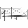 vidaXL Dagb&auml;dd utan madrass svart 100x190 cm st&aring;l