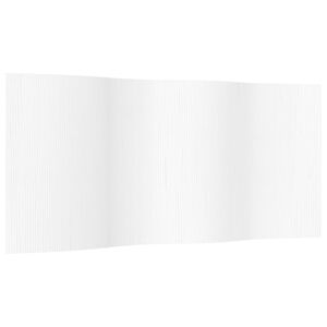 vidaXL Rumsavdelare vit bredd 400 cm h&ouml;jd 165 cm bambu
