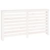 vidaXL Elementskydd vit 153x19x84 cm massiv furu