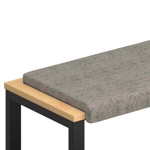 vidaXL B&auml;nk kudde Faux mockatyg Ljusgr&aring; Djup 35 cm