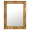 vidaXL V&auml;ggspegel barockstil 50x60 cm guld