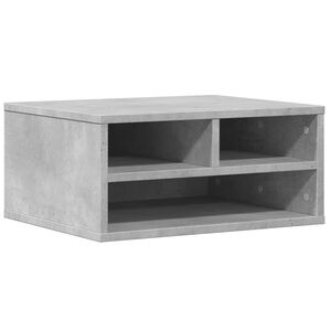 vidaXL Skrivarst&auml;ll betonggr&aring; 49x40x22,5 cm konstruerat tr&auml;