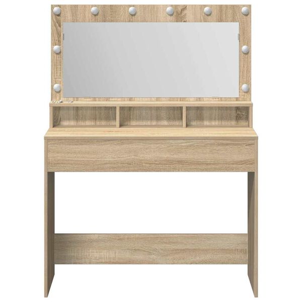 vidaXL Smyckebord Sonoma-ek 100 x 41 x 135 cm Konstruerat tr&auml;