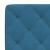 vidaXL Bed Frame with LED without Mattress Blue 80x200 cm Velvet