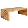 vidaXL Soffbord eroderat teaktr&auml; 110x35x38 cm