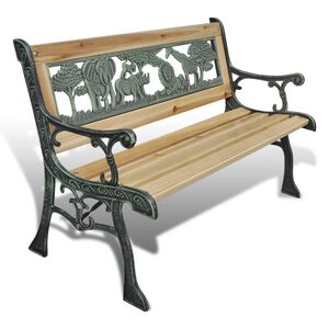 vidaXL Barnb&auml;nk 84 cm tr&auml;
