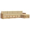 vidaXL Utomhussoffset 5 st Vit och Beige
