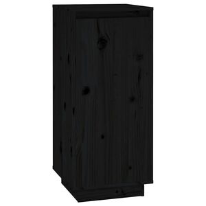 vidaXL Skosk&aring;p svart 35x35x80 cm massiv furu