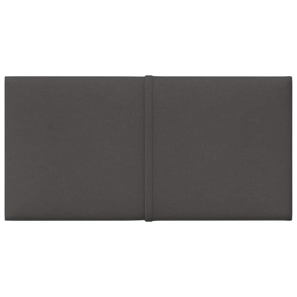 vidaXL Väggpaneler 12 st mörkgrå 30x15 cm tyg 0,54 m²