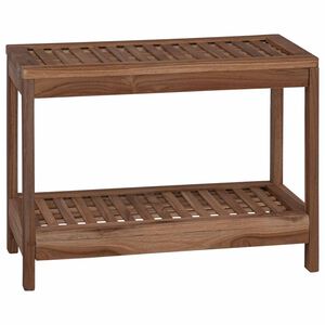 vidaXL Badrum Sidobord Naturlig 60 x 30 x 45 cm Massivt teaktr&auml;