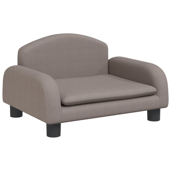 vidaXL Barnsoffa taupe 50x40x30 cm tyg