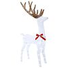 vidaXL 3D Julren LOVIISA 140 LED-lampor Kallvit 70 x 26 x 128 cm