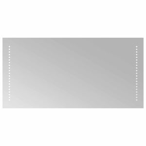 vidaXL LED Badrumsspegel Transparent 80 x 40 cm h&auml;rdat glas