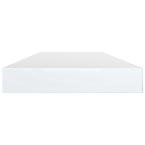 vidaXL Hyllplan 4 st vit h&ouml;gglans 80x10x1,5 cm konstruerat tr&auml;