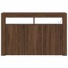 vidaXL Sideboard brun ek 116 x 30 x 75 cm Konstruerat trä