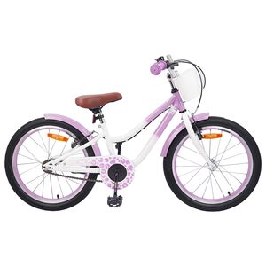 vidaXL Barncykel 20 Tum f&ouml;r 6-11 &aring;r gamla Lila