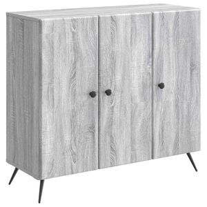 vidaXL Sideboard Gr&aring; sonoma-ek 89 x 34,5 x 80 cm Konstruerat tr&auml;