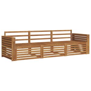 vidaXL Utomhussoffset 3 pcs Naturf&auml;rg Massivt Akaciatr&auml;