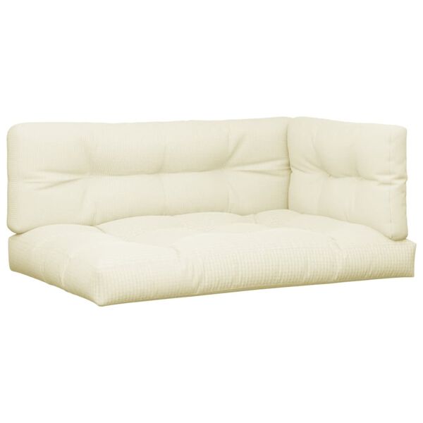 vidaXL Palldynor 3 st gr&auml;ddvit tyg