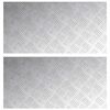 vidaXL Trappsteg Rektangul&auml;r 2 pcs Silver 80 x 40 cm Aluminium