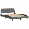 vidaXL Bed Frame without Mattress Dark Grey 140x200 cm Fabric