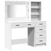 vidaXL Smyckebord 2 pcs Vit 78.5 x 41 x 135 cm Konstruerat tr&auml;