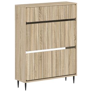 vidaXL Skosk&aring;p ZWOLLE 78 x 24 x 103 cm Konstruerat tr&auml; Sonoma-ek