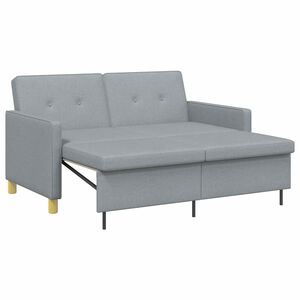 vidaXL Pull Out Sofa Bed Ljusgr&aring; 154 x 94,5 x 80,5 cm
