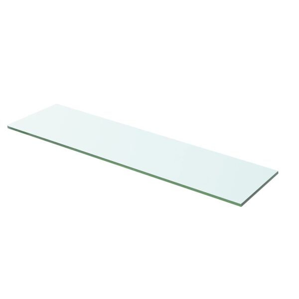 vidaXL Hyllplan glas genomskinlig 60x12 cm