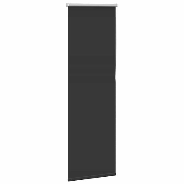 vidaXL Rullgardin m&ouml;rkl&auml;ggning svart 45x175 cm tyg bredd 40,7 cm