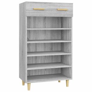 vidaXL Skost&auml;ll gr&aring; sonoma 60x35x105 cm konstruerat tr&auml;