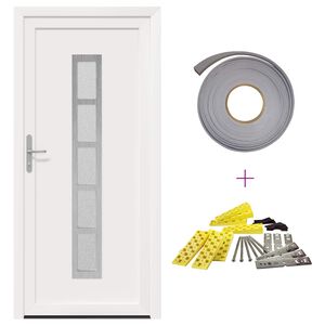 vidaXL Framd&ouml;rr Vit 88 x 200 cm PVC