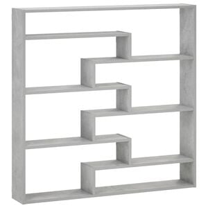 vidaXL V&auml;gg hylla Betonggr&aring; 103 x 17 x 102 cm Konstruerat tr&auml;