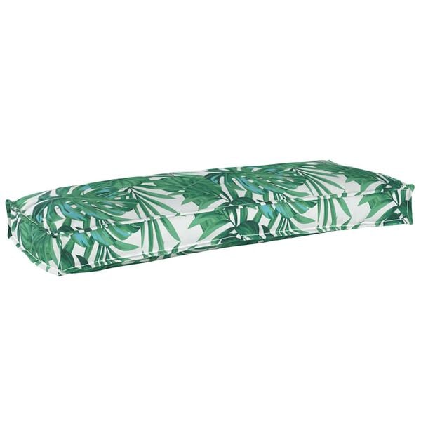 vidaXL Palldyna f&ouml;r b&auml;nk Bladm&ouml;nster 100 x 40 x 8 cm Oxford tyg