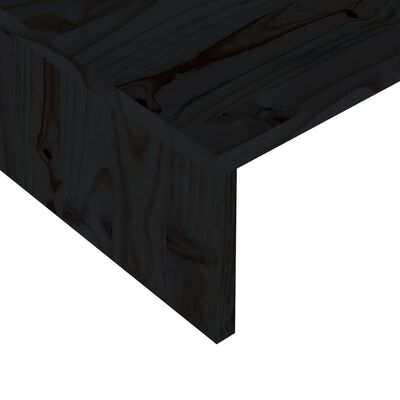 vidaXL Skärmställ svart 60x23,5x12 cm konstruerat trä
