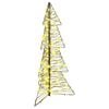 vidaXL Julgran 100 LED-lampor Varmvit 120 cm Rotting