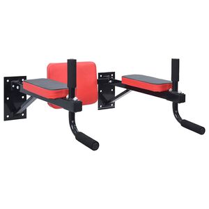VidaXL Dipsstation Svart och R&ouml;d 72,5 x 70 x 31 cm Pulverlackerat st&aring;l