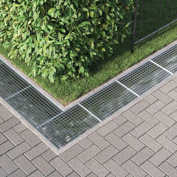 vidaXL Galler Silver 60 x 40 x 2 cm Varmf&ouml;rzinkad st&aring;l