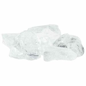 vidaXL Tr&auml;dg&aring;rdsstenar Vit 12 cm Glas