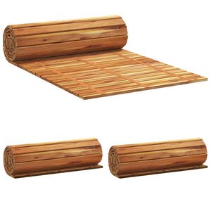 vidaXL Tr&auml;dg&aring;rdsg&aring;ng 3 st Naturlig 200 x 50 cm Massivt Akaciatr&auml;