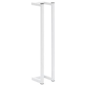vidaXL Handduksh&auml;ngare vit 12,5x12,5x60 cm st&aring;l