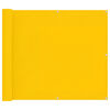 vidaXL Balkong Sk&auml;rm Gul 100 x 300 cm Oxford Tyg