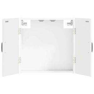 vidaXL Darttavla Sk&aring;p HAARLEM Vit h&ouml;gglans 52,5 x 10,5 x 53,5 cm