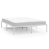 vidaXL S&auml;ngram metall vit 150x200 cm