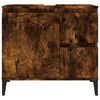 vidaXL Badrumsskåp rökfärgad ek 65x33x60 cm konstruerat trä