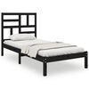 vidaXL S&auml;ngram svart massiv furu 75x190 cm