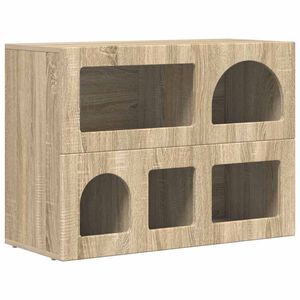 vidaXL Sideboard Sonoma-ek 80,5 x 35 x 59 cm Konstruerat tr&auml;