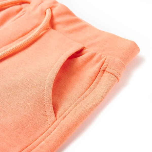 Barnshorts med snöre neon orange 92