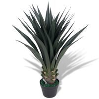 vidaXL Konstväxt Yuccapalm med kruka 85 cm grön