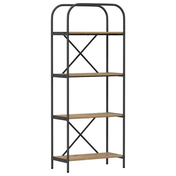 vidaXL Hyllsystem Artisan Ek 60 x 30 x 146 cm Konstruerat tr&auml;